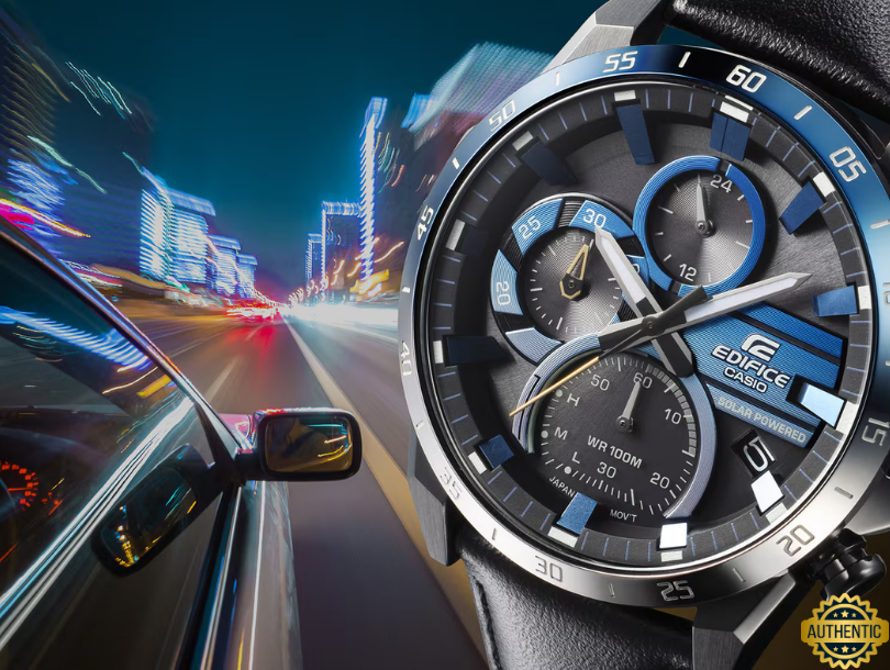 ECB5847 – SW62 Blue Eclipse Solar Chronograph Watch